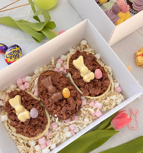 Brownie Stuffed Easter Eggs