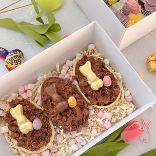 Brownie Stuffed Easter Eggs