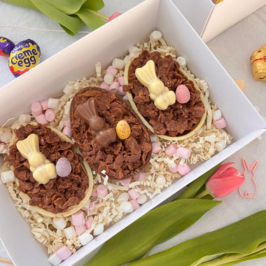 Brownie Stuffed Easter Eggs