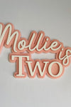 Double Layered Acrylic Topper